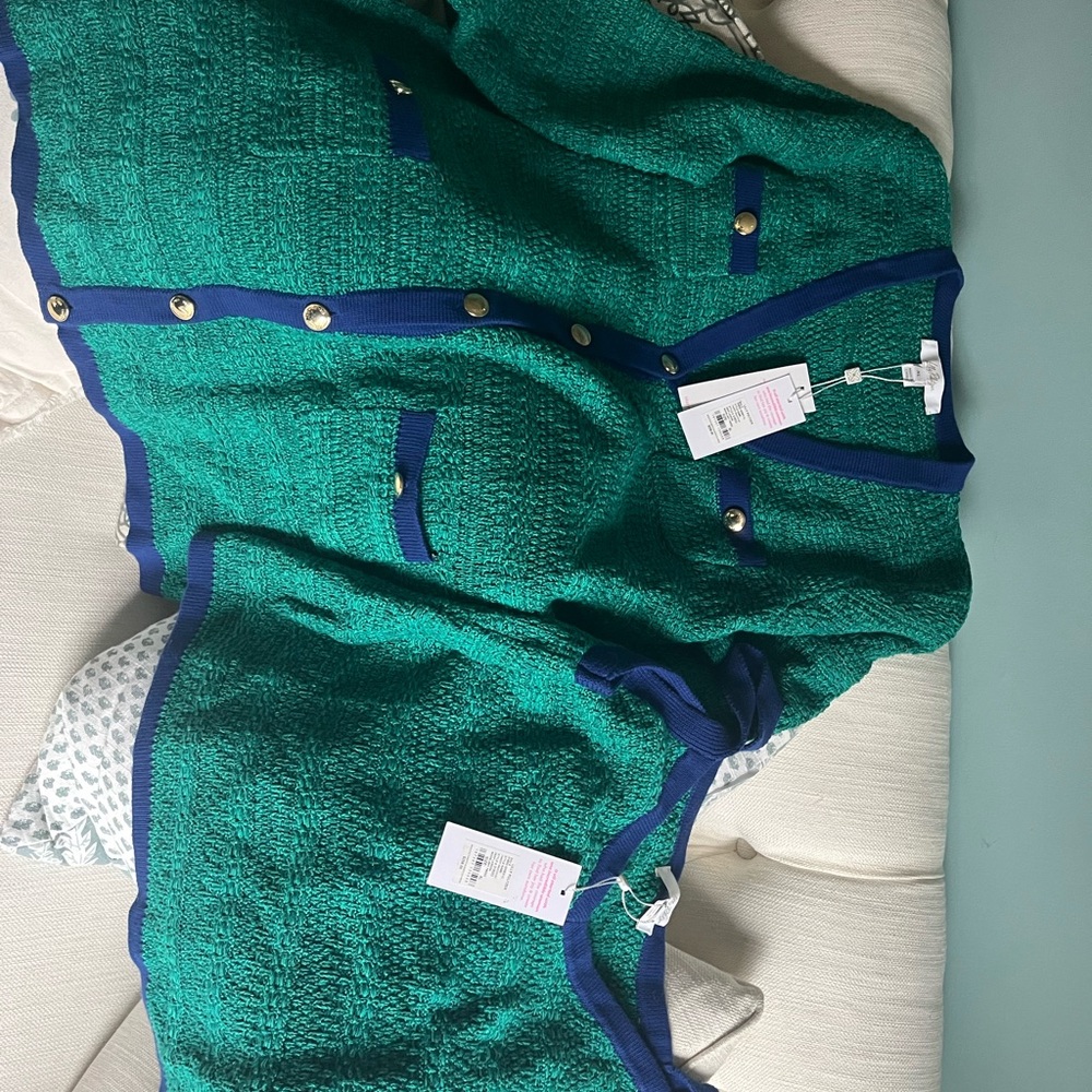 Lilly Pulitzer Green and Blue Sweater